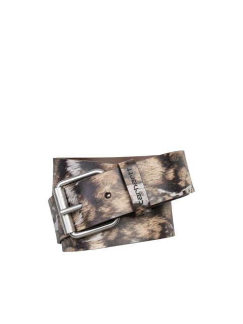 wild dog-pattern belt
