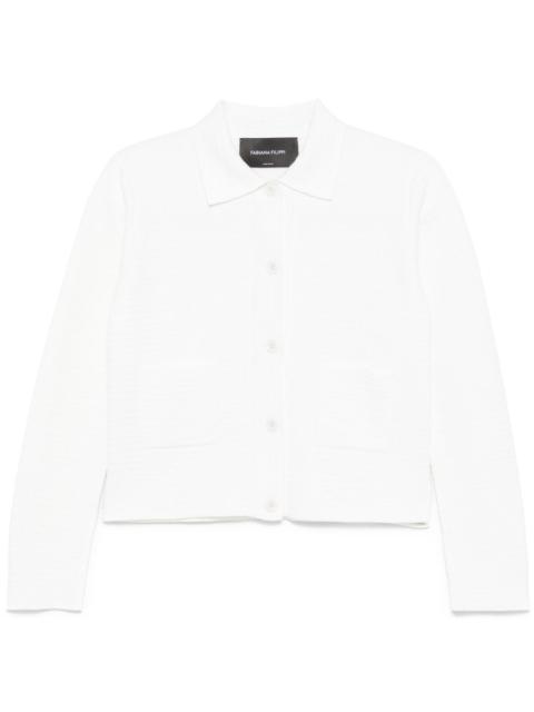 patch-pocket cardigan