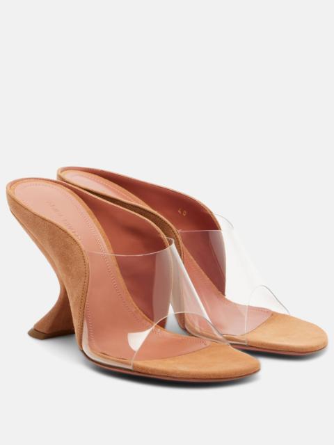 Mackenzie PVC and suede mules