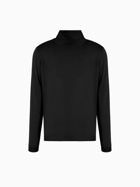 Cashmere mock-neck jumper