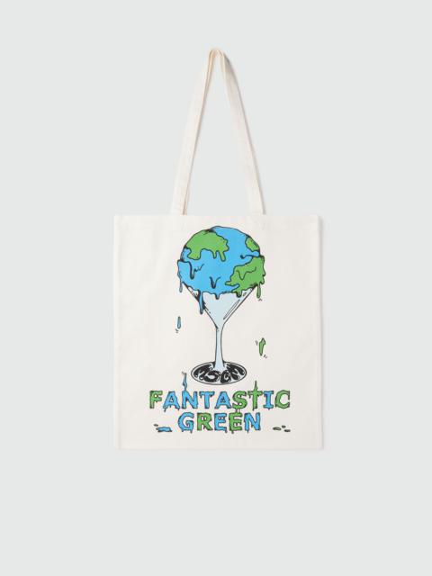 Organic cotton "Fantastic Green Burro Studio" tote bag