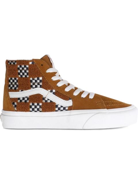 Vans Sk8-Hi Tapered Tufted Check Golden Brown