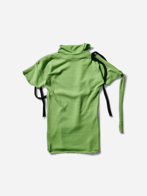 Women's Strap Knit T-Shirt Green