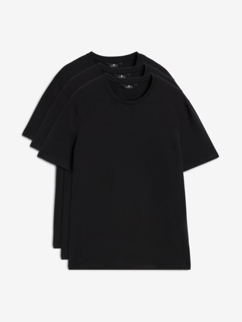 3 Pack Luxe Performance Tee in Black