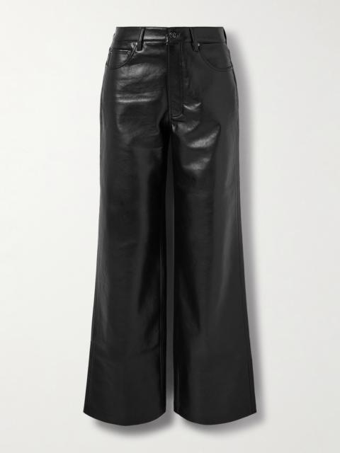 Manon Leather Wide-leg Pants