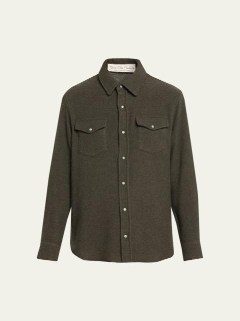 Sable Solid Cashmere Flannel Shirt