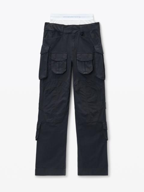 Pre-Styled Cargo Pants with Brief Waistband