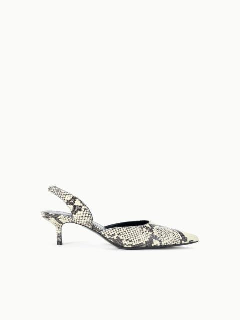 STAUD SEBASTIAN SLINGBACK WHITE SNAKE