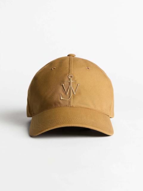 WAXED COTTON BASEBALL CAP IN BEIGE