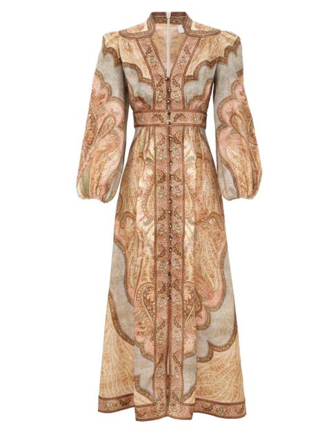 WANDERLUST PLUNGE MIDI DRESS