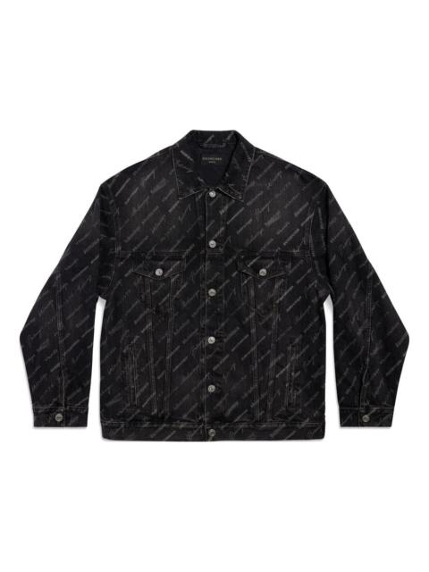 Balenciaga Denim Jacket 'Charcoal' 724738TBP471270