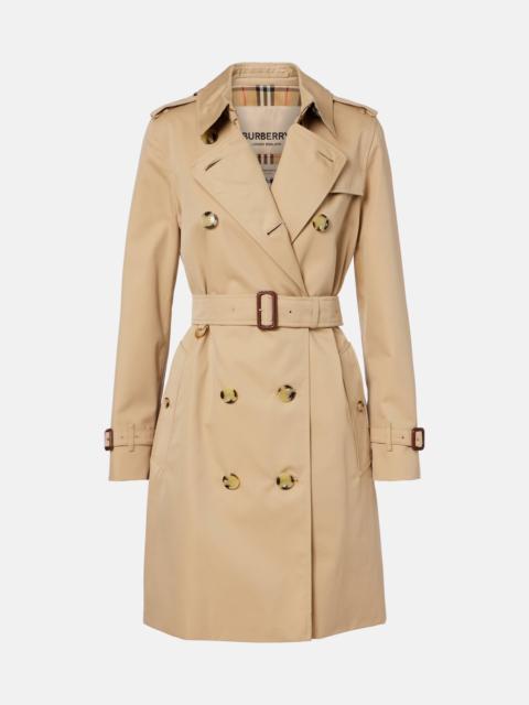 Cotton gabardine trench coat