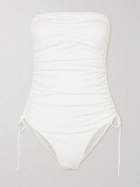 Sydney Strapless Ruched Swimsuit