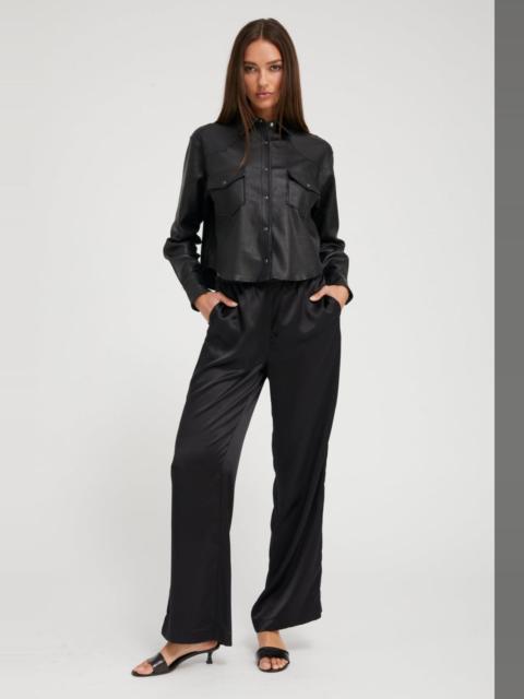 BLACK SILK KAUAI PANTS