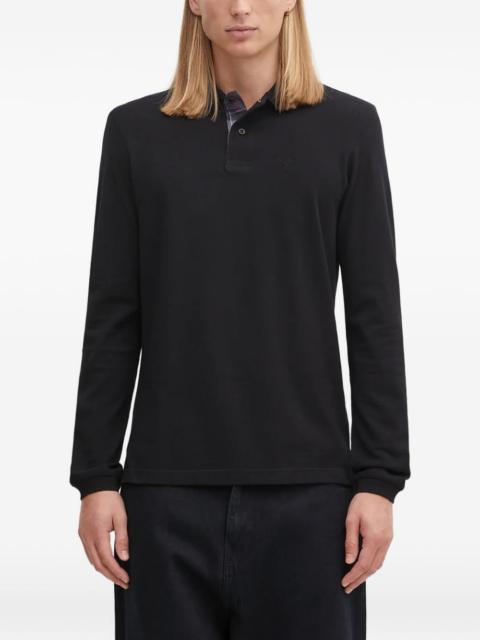 long-sleeved polo shirt