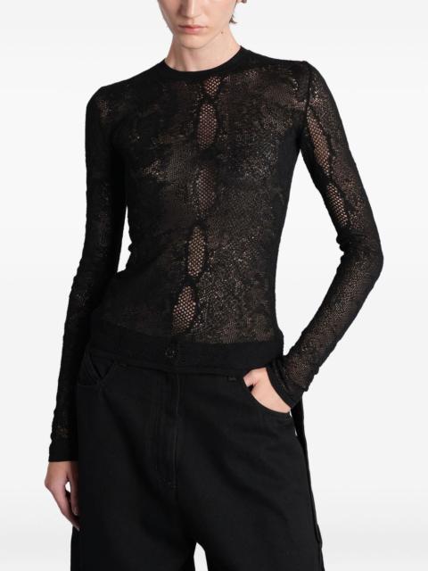 openwork blouse