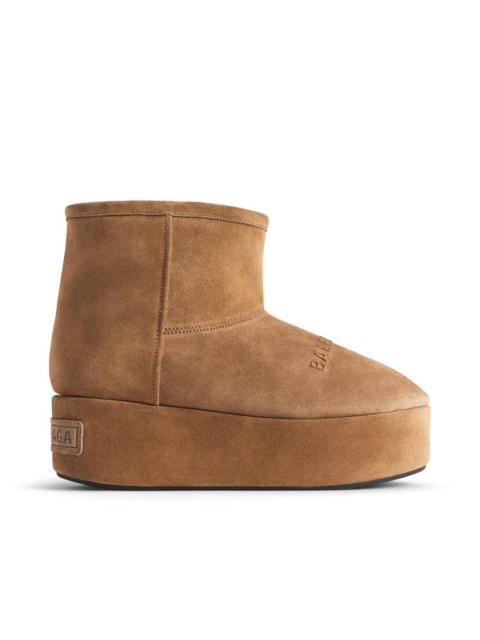 Women's Alaska Platform Bootie in Brown/white