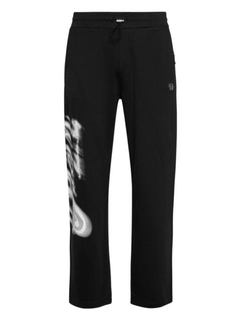 signature-print track pants