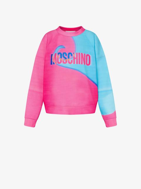 PROJECTION PRINT COTTON SWEATSHIRT