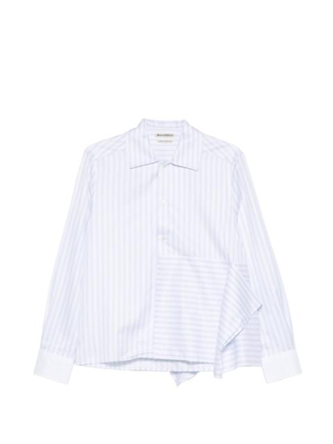 striped panel shirt
