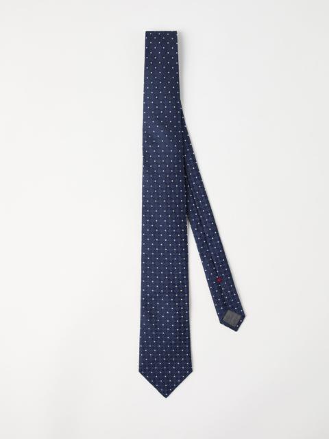 Silk jacquard tie