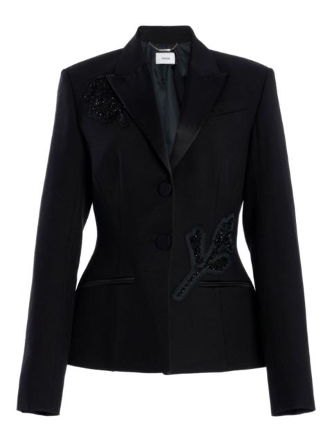single-breasted embellished blazer