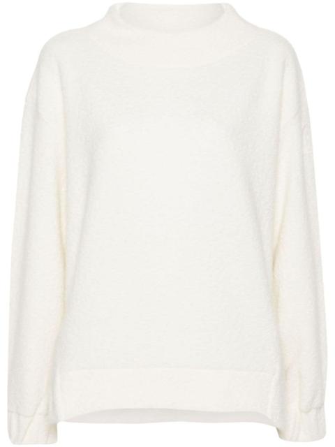 Kira logo-patch bouclÃ© jumper