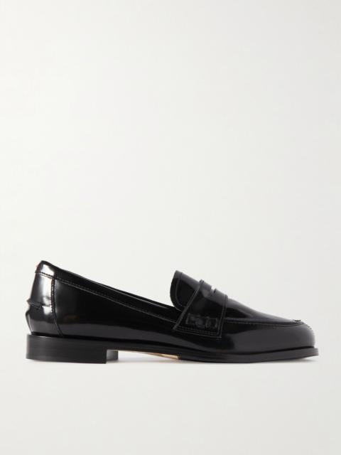 Oscar patent-leather loafers Black
