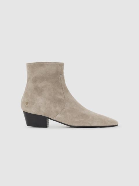 Freya Flat Boots - Sand Suede