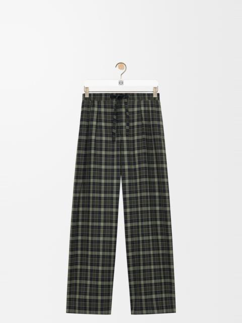 Drawstring trousers in wool blend