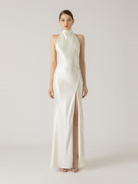 PENELOPE BACKLESS SATIN GOWN