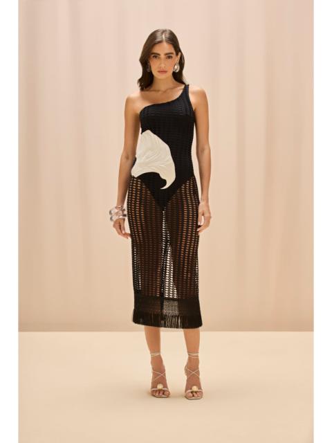 SELENE MESH PRINTED BEACH DRESS