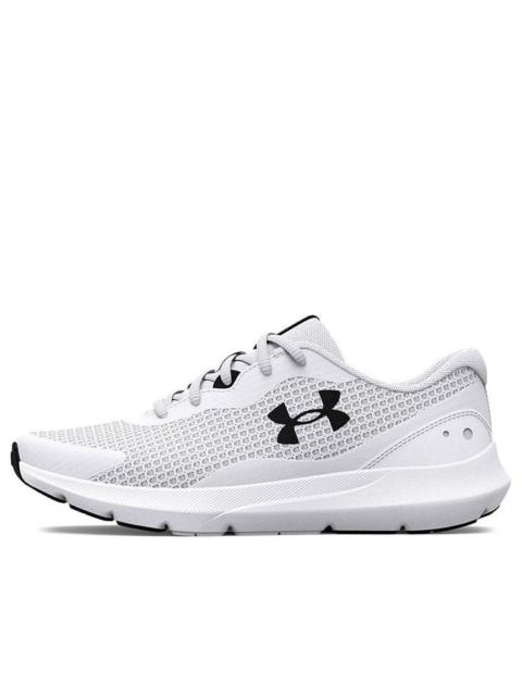 (WMNS) Under Armour Surge 3 'White Black' 3024894-100