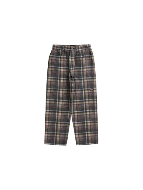 Supreme Dickies Double Knee Baggy Jean Brown Plaid