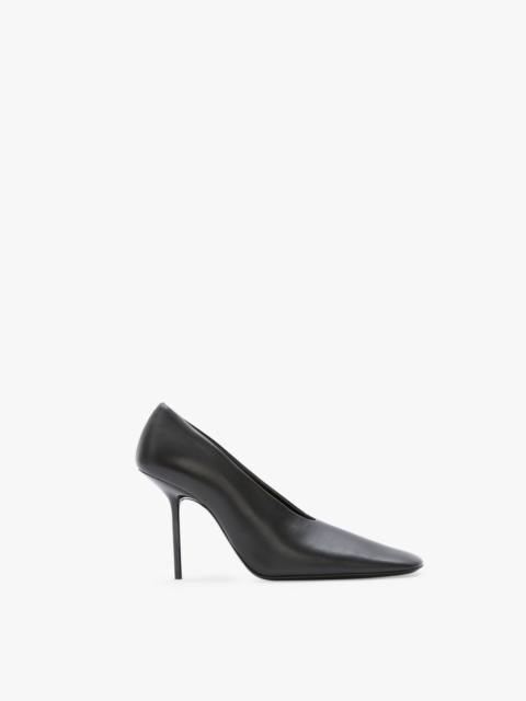 Olivia Stiletto Pump In Black Smooth Leather