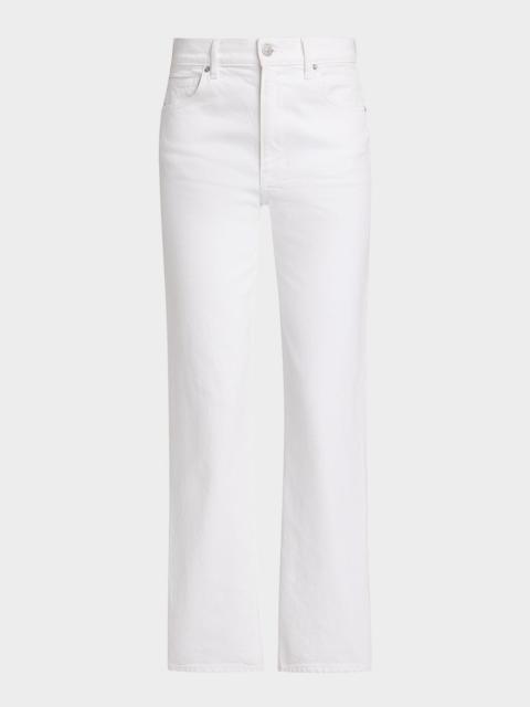 Leah Mid-Rise Straight Ankle Jeans