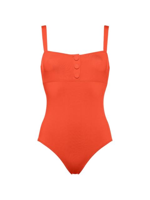 square-neck swimsuit