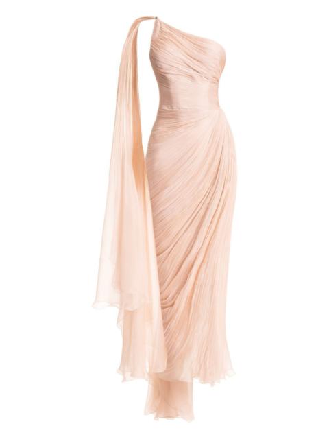 Florencia one-shoulder lace-up dress