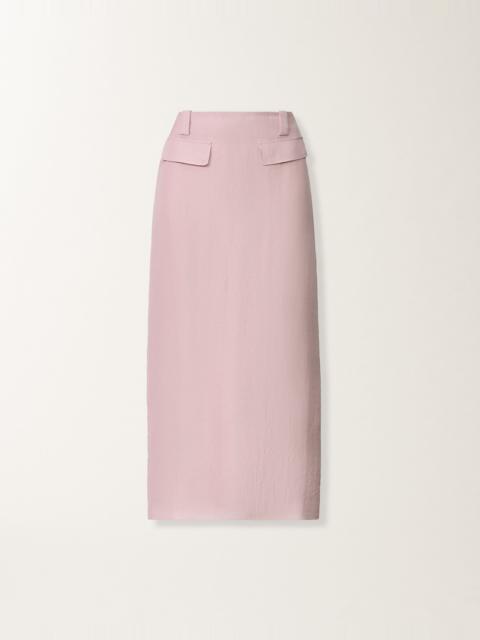 Lillac pink pencil skirt in fluid fabric