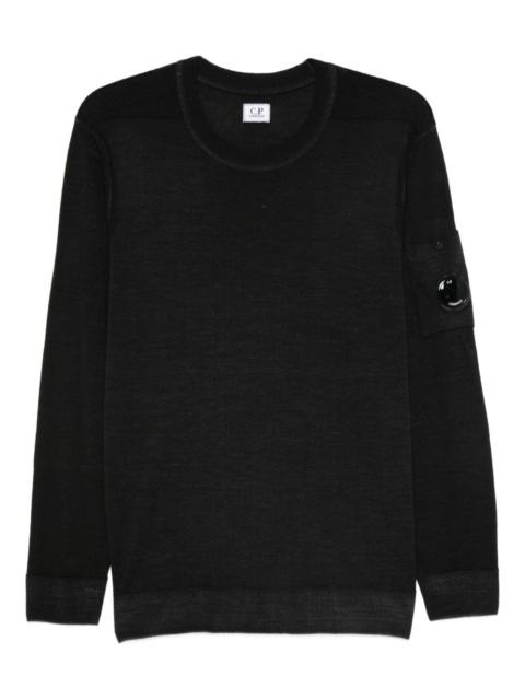 lens-detail wool sweater