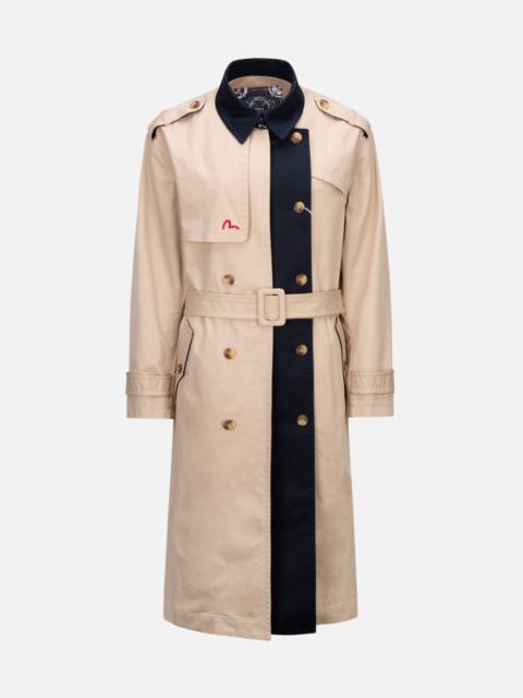 LOGO EMBROIDERED TRENCH COAT