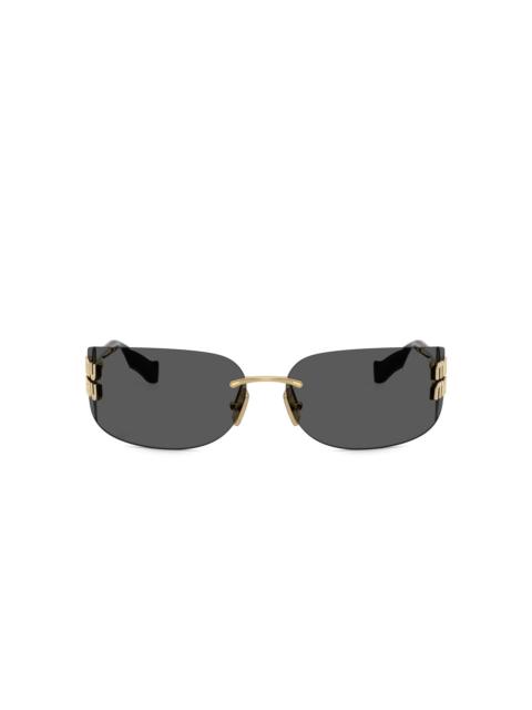 oval-frame sunglasses