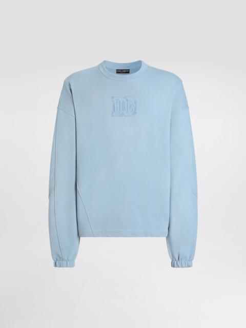 Treated cotton sweatshirt