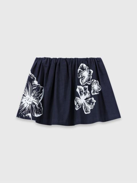 Short cotton skirt