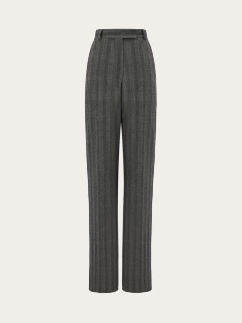 Tailored trouser in chevron