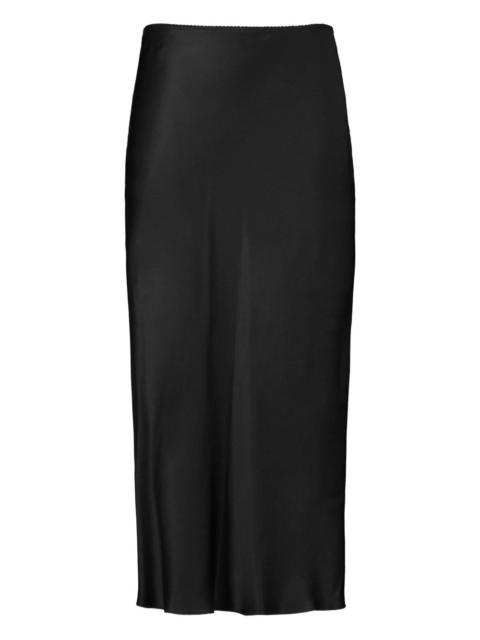 Miranda bias-cut midi skirt
