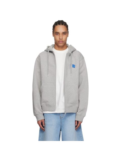 Gray Significant TRS Tag Zip-Up 01 Hoodie