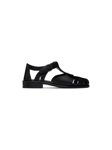 Black Pesca Fisherman Sandals