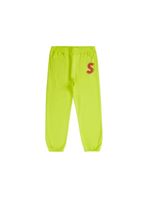 Supreme S Logo Sweatpant (FW20) Acid Green