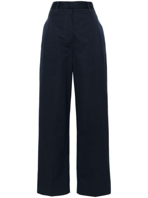 high-waist wide-leg trousers